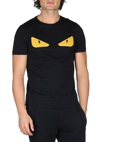 fendi t shirt monster logo|fendi logo t shirt women.